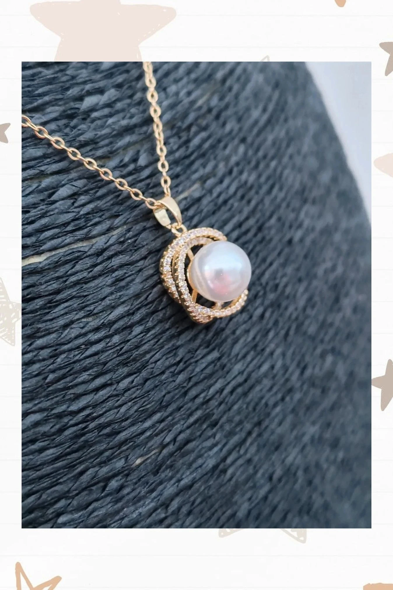 Collar elegante con colgante de perla – photo 3